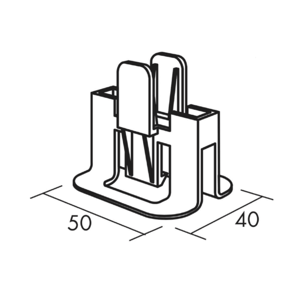 Hygiene Clips för 20 mm och 40 mm akustikskivor